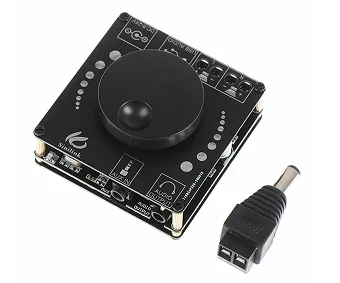 Изображение оборудования: Двухканальный 5,0 Bluetooth усилитель мощности класса D, Две колонки 
50 Вт + 50 Вт